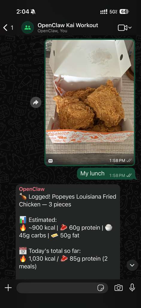 AI Fitness Coach — WhatsApp Personal Trainer