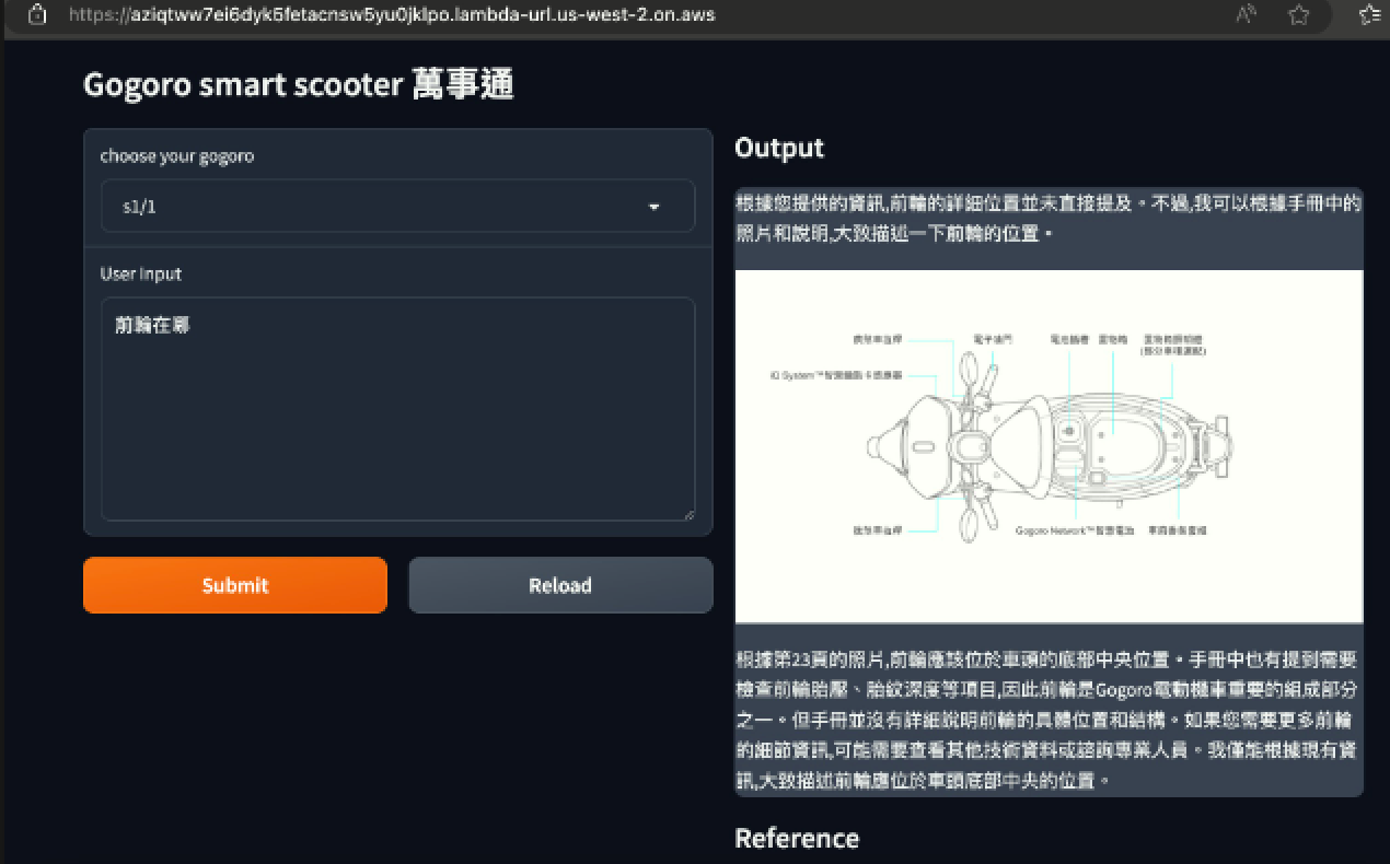 Gogoro Gen AI Customer Service Chatbot